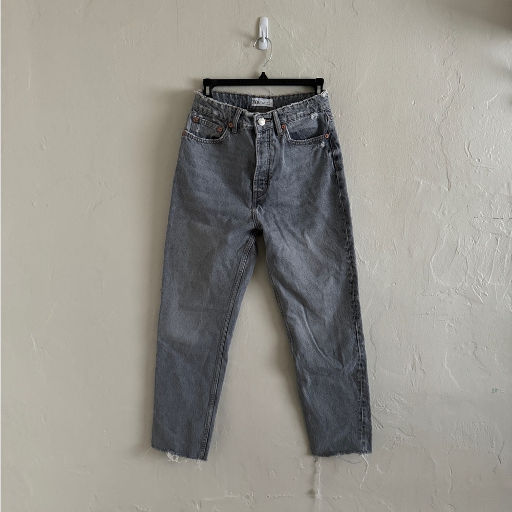 Zara Women's Blue Grey Denim Jeans Pant Size US 6